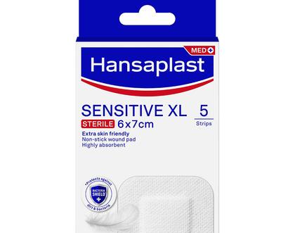 Hansaplast Sensitive XL 6x7cm 5 Unidades