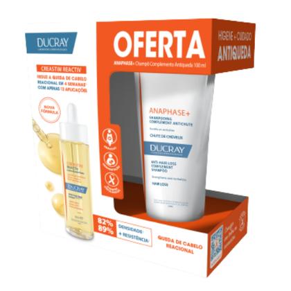 Ducray Creastim Reactiv Loção Antiqueda 60 mL + Oferta Ducray Anaphase+ Após Champô Fortificante 100 mL
