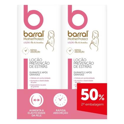 Barral Motherprotect Loção Óleo Amêndoas Doces 200 mL X2