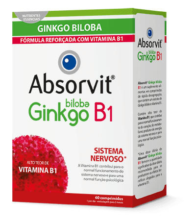 Absorvit Ginkgo Biloba + B1 60 Comprimidos