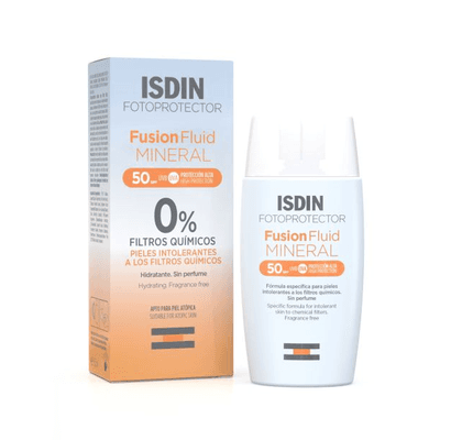 Isdin Fotoprotector Fusion Fluid Mineral FPS50+ 50 mL