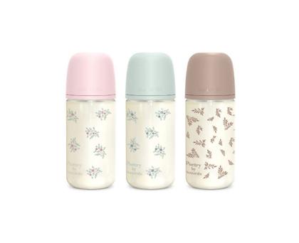 Suavinex Biberão de Vidro C/Tetina Fisiológica + 3 Meses Fluxo Médio 240mL