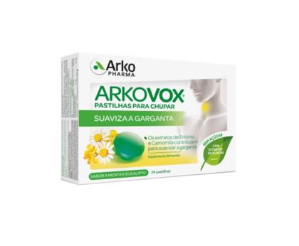 Arkopharma Arkovox Pastilhas Garganta Sabor Menta e Eucalipto 24 Unidades