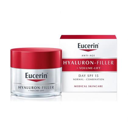 Eucerin Hyaluron-Filler + Volume-Lift Dia FPS15+ Pele Normal/Mista 50 mL