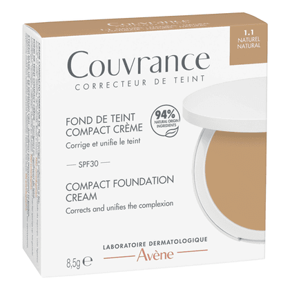 Avène Couvrance Creme Compacto Corretor de Tez 1.1 Natural FPS30+ 8,5g