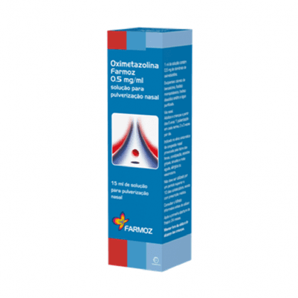 Oximetazolina Farmoz 0,5mg/ml Solução para Pulverização Nasal 15 mL