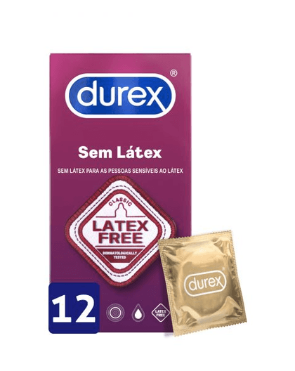 Durex Sem Látex Preservativos 12 Unidades