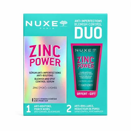 Nuxe Coffret Zinc Power - Sérum + Fluido Matificante
